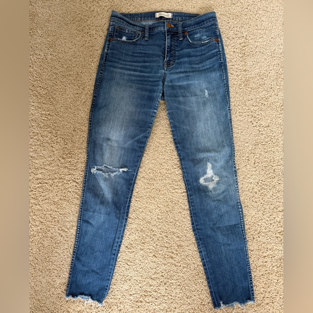 Distressed Madewell Skinny Jeans